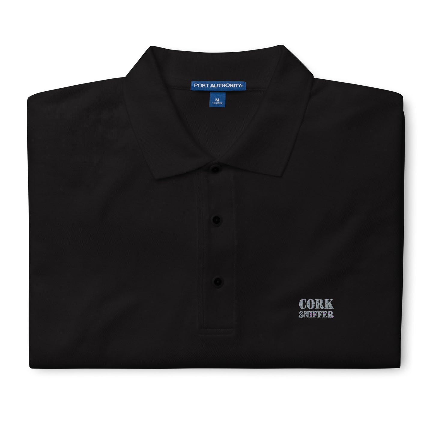 Cork Sniffer Embroidered Men's Premium Polo