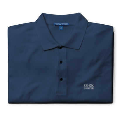 Cork Sniffer Embroidered Men's Premium Polo