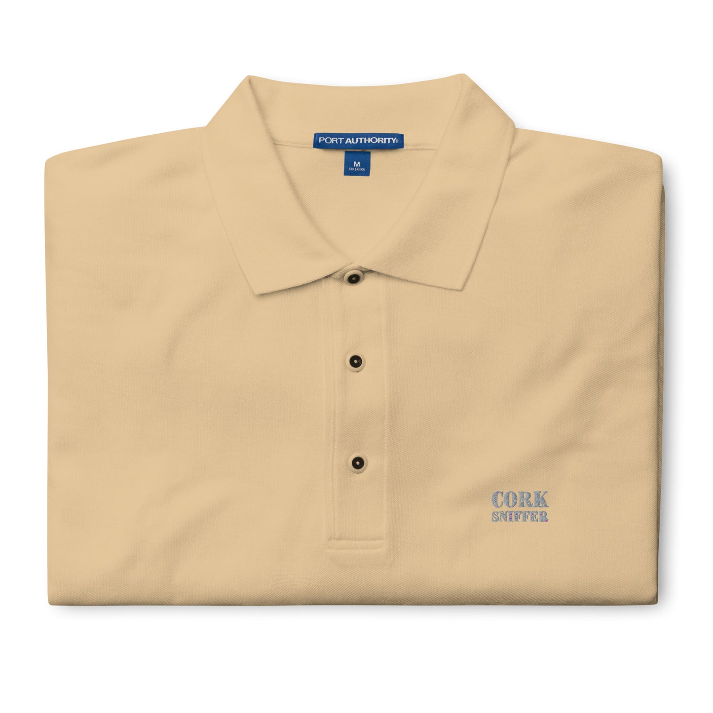 Cork Sniffer Embroidered Men's Premium Polo