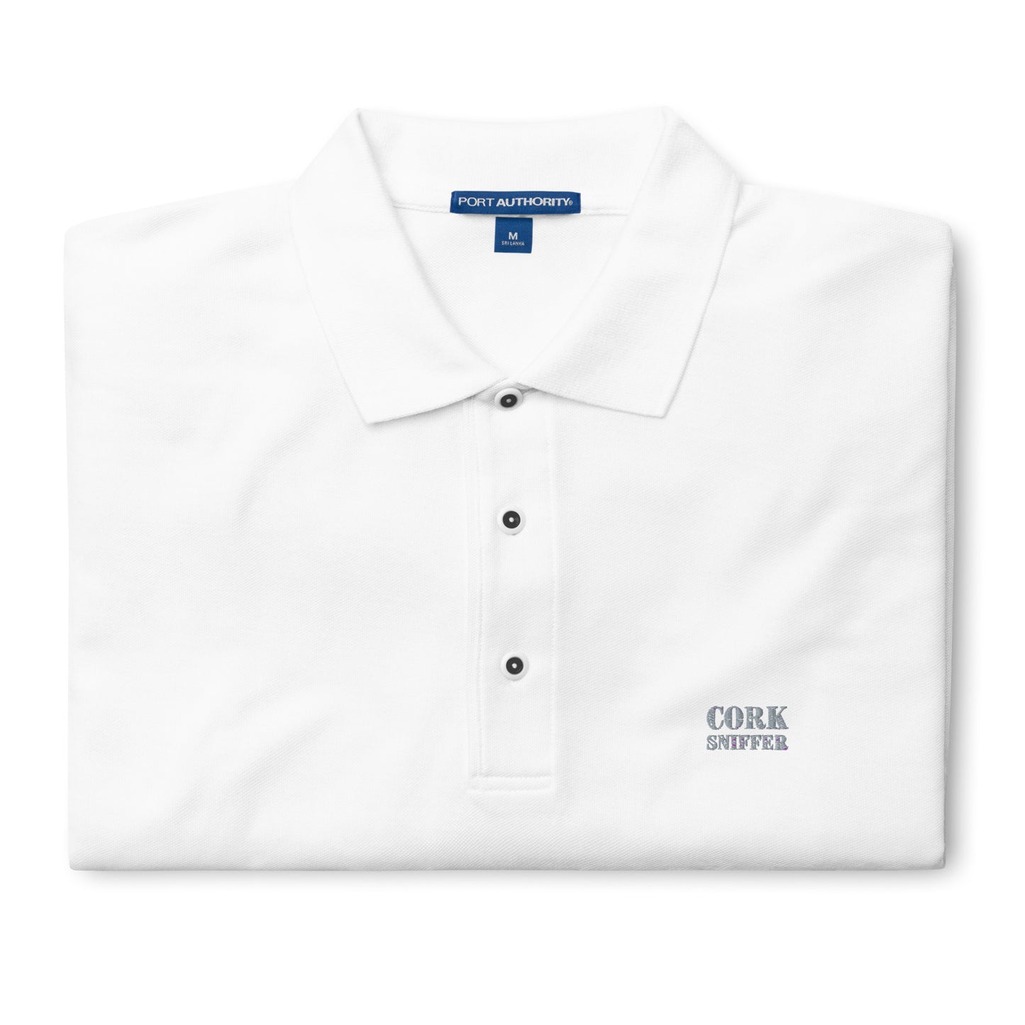 Cork Sniffer Embroidered Men's Premium Polo