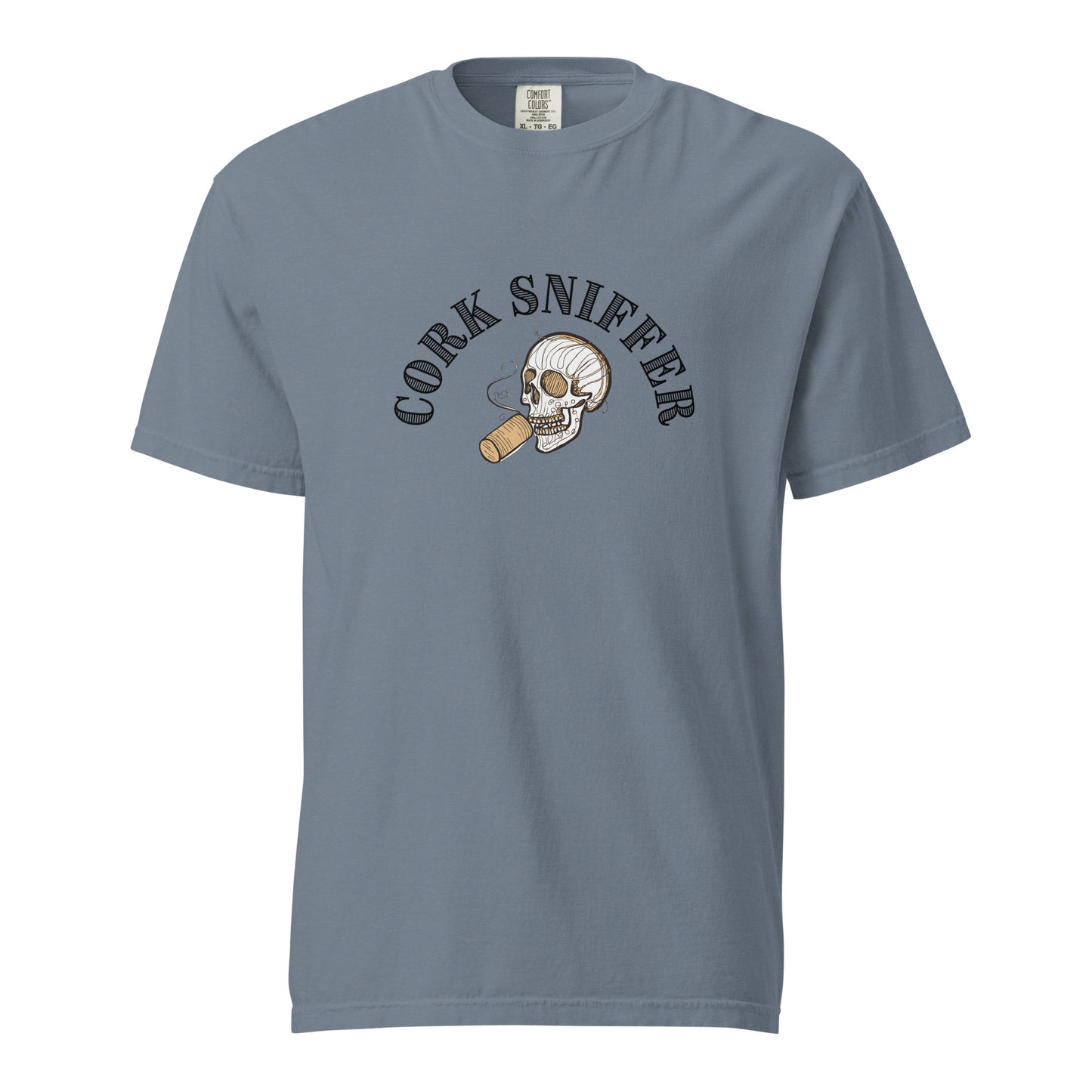 Cork Sniffer skull t-shirt