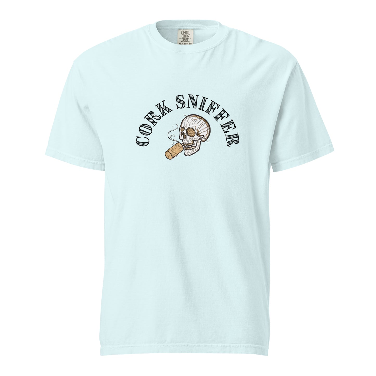 Cork Sniffer skull t-shirt