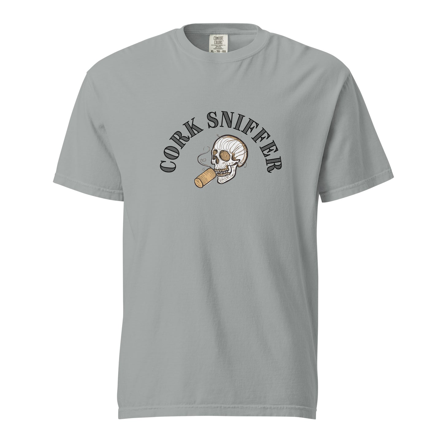 Cork Sniffer skull t-shirt