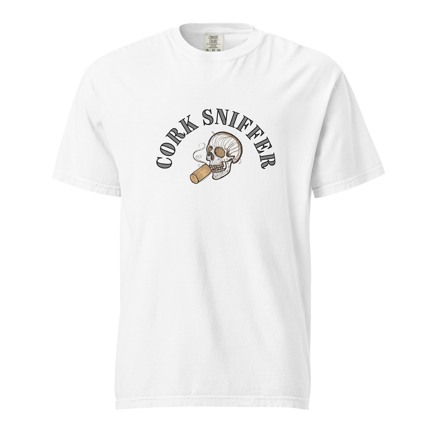 Cork Sniffer skull t-shirt