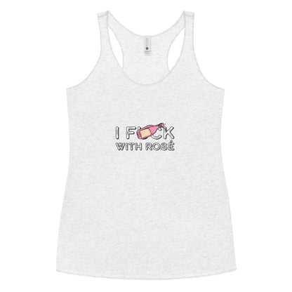 I fuck with Rose Women's Racerback Tank