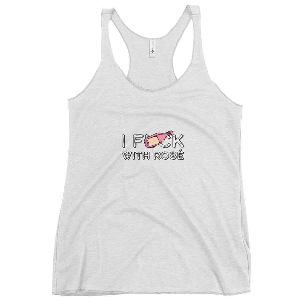 I fuck with Rose Women's Racerback Tank