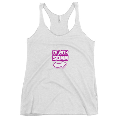 I'm with Somm Women's Racerback Tank