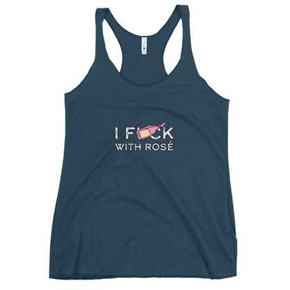 I fuck with Rose Women's Racerback Tank