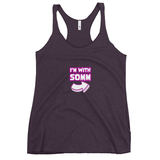 I'm with Somm Women's Racerback Tank